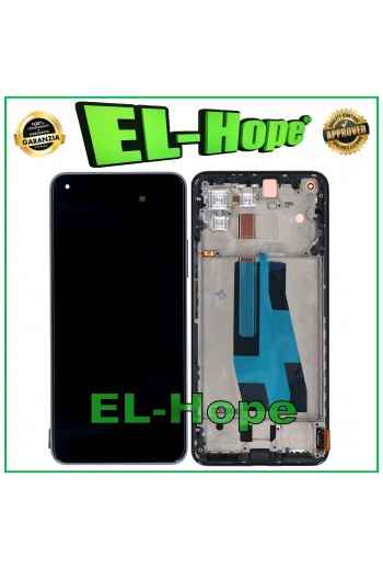 DISPLAY OLED + FRAME PER XIAOMI MI 11 LITE 4G 5G NE M2101K9AG TOUCH SCREEN NERO