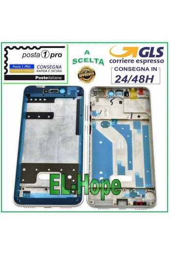 MIDDLE FRAME TELAIO CORNICE LCD PER HUAWEI P8 LITE 2017 PRA-LA1 LX1 LX3 BIANCO