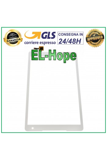 TOUCH SCREEN VETRO PER TABLET ALCATEL A3 10" 4G 9026X-2AALWE1 DIGITIZER BIANCO