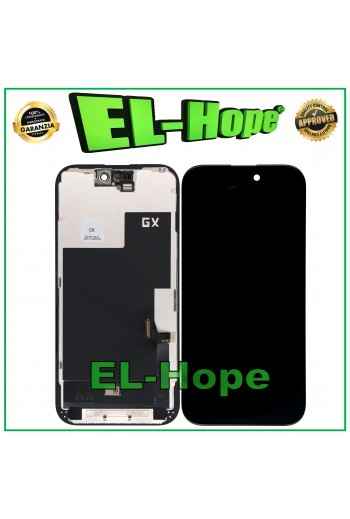 DISPLAY LCD SOFT OLED PER APPLE IPHONE 15 TOUCH SCREEN VETRO GX ORIGINALE