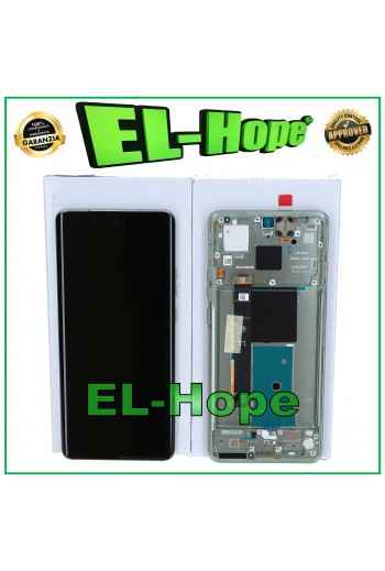 DISPLAY LCD ORIGINALE SERVICE MOTOROLA MOTO EDGE 40 XT2303-2 TOUCH FRAME VERDE