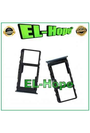SLOT CARRELLO VANO SCHEDA NANO SIM + MICRO SD PER TCL 20S T7730 ALLOGGIO SILVER