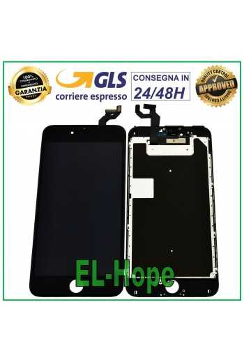 DISPLAY LCD PER APPLE IPHONE 6S PLUS TOUCH SCREEN VETRO NERO PARI ORIGINALE