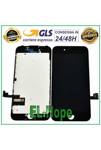 DISPLAY LCD APPLE IPHONE 7 7G TOUCH SCREEN VETRO SCHERMO NERO PARI ORIGINALE