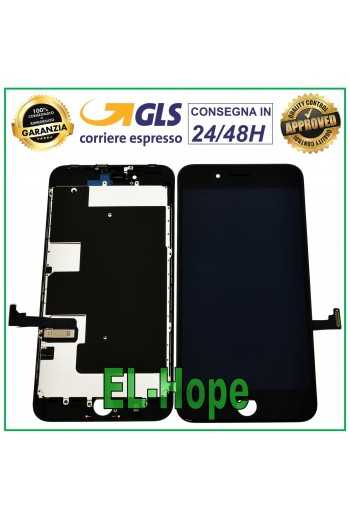 DISPLAY LCD PER APPLE IPHONE 8 PLUS TOUCH SCREEN VETRO NERO PARI ORIGINALE