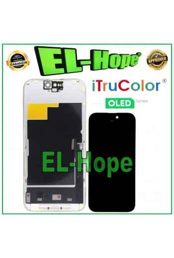 DISPLAY LCD iTruColor HARD OLED PER APPLE IPHONE 15 PRO TOUCH VETRO SCHERMO