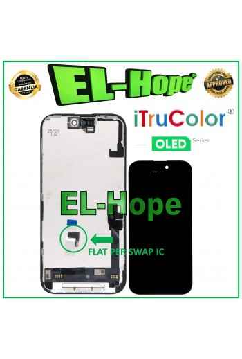 DISPLAY LCD iTruColor HARD OLED SERIES PER APPLE IPHONE 16 TOUCH SCREEN SCHERMO