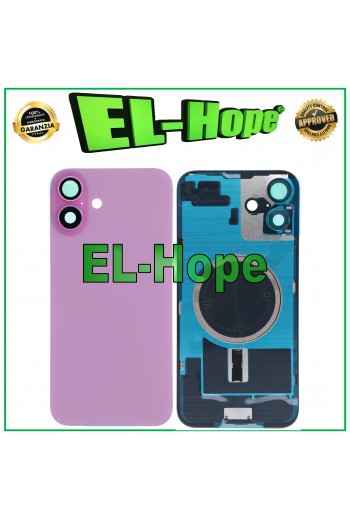 CASE VETRO SCOCCA POSTERIORE BACK COVER + MAGSAFE PER IPHONE 16 PLUS ROSA PINK