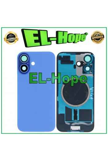 CASE VETRO SCOCCA POSTERIORE BACK COVER + MAGSAFE PER APPLE IPHONE 16 OLTREMARE