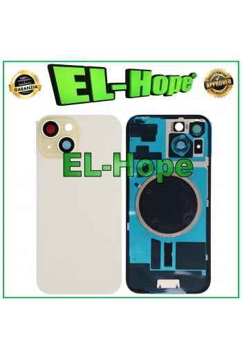 CASE VETRO SCOCCA POSTERIORE BACK COVER + MAGSAFE PER IPHONE 15 GIALLO