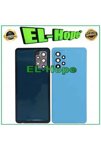 COPRI BATTERIA PER SAMSUNG GALAXY A52S SM-A528 SCOCCA CASE POSTERIORE BLU