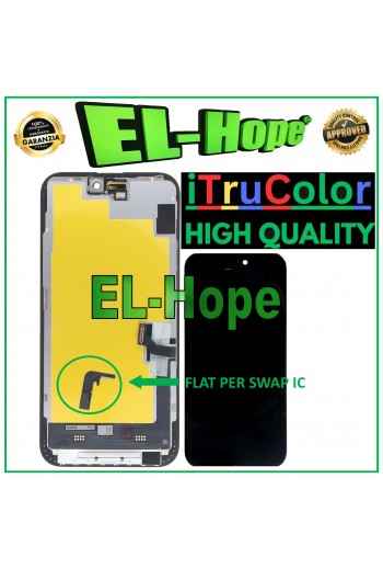 DISPLAY LCD iTruColor SOFT OLED PREMIUM PER APPLE IPHONE 15 PLUS TOUCH SCHERMO