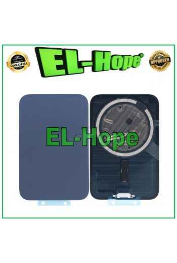 VETRO SCOCCA POSTERIORE CASE + MAGSAFE PER IPHONE 17 PRO BACK COVER BLU PROFONDO