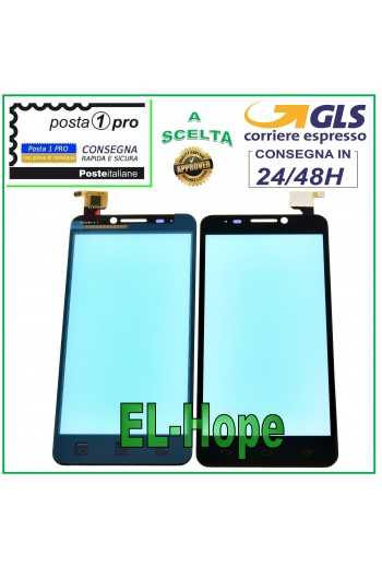 TOUCH SCREEN VETRO ALCATEL POP IDOL OT 6030 OT-6030D DIGITIZER NERO