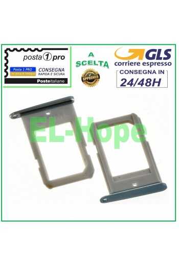 SLOT CARRELLO PORTA SCHEDA NANO SIM SAMSUNG GALAXY S6 EDGE SM G925 F GRIGIO GREY