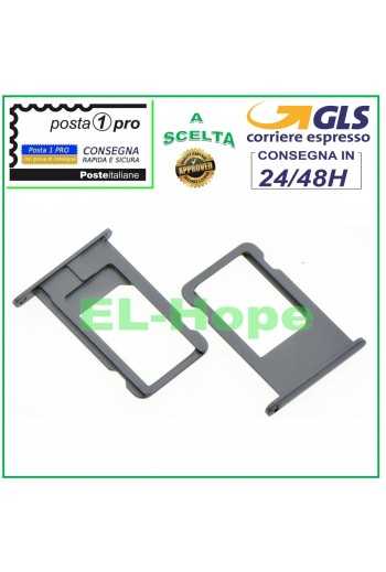 SLOT CARRELLO VANO PORTA NANO SIM CARD ALLOGGIO SCHEDA PER IPHONE 6 PLUS GRIGIO