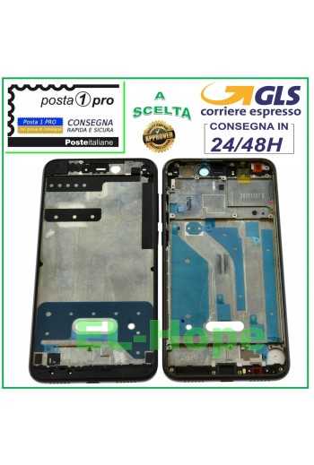 MIDDLE FRAME TELAIO CORNICE LCD PER HUAWEI P8 LITE 2017 PRA-LA1 LX1 LX3 NERO