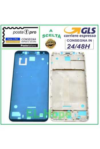 FRAME TELAIO CORNICE LATERALE LCD PER XIAOMI REDMI 5 PLUS MEE7 MEG7 MET7 BIANCO