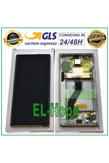 DISPLAY LCD ORIGINALE SAMSUNG GALAXY NOTE 10 SM-N970 N970F TOUCH SCREEN SILVER