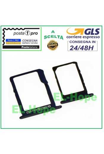 SLOT CARRELLO VANO PORTA SCHEDA SIM + MICRO SD SAMSUNG GALAXY A5 SM A500 F NERO