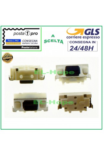 TASTO MICRO SWITCH ACCENSIONE ON OFF VOLUME PER TABLET AUDIOLA 6X4X3mm