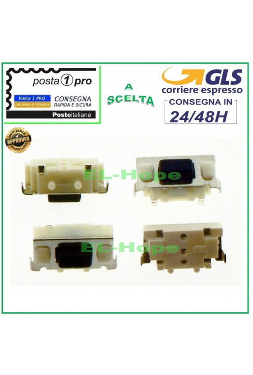 Audiola Pulsante Tasto Switch ON/OFF per Tablet Audiola 7x3,5mm MICROSWITCH 