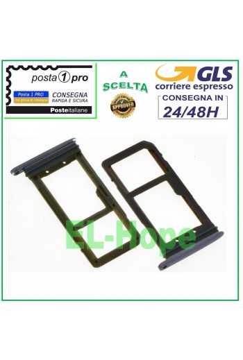 SLOT CARRELLO VANO SCHEDA SIM + SD CARD SAMSUNG GALAXY S7 SM-G935F EDGE GRIGIO