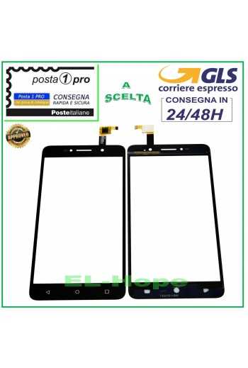 TOUCH SCREEN VETRO ALCATEL Pixi 4 OT-8050D 6.0'' VETRINO DIGITIZER NERO