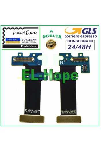 COPPIA L R FLAT FLEX CABLE CONNETTORE FOTOCAMERA PER SAMSUNG GALAXY A80 SM-A805F