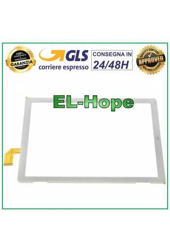 VETRO TOUCH SCREEN PER MEDIACOM SmartPad iyo 10 4G M-SP1FY4G BIANCO ORIGINALE
