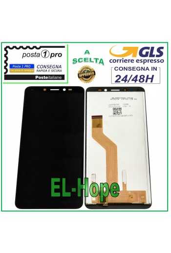 DISPLAY LCD PER WIKO SUNNY 3 PLUS TOUCH SCREEN VETRO SCHERMO ASSEMBLATO NERO