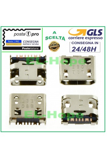 CONNETTORE RICARICA SAMSUNG S3350 S3850 S5330 S5360 S5570 I9250 B7350 B2710 USB