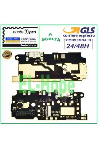 CONNETTORE RICARICA XIAOMI REDMI NOTE 4 MICROFONO JACK DOCK PCB MICRO USB CARICA