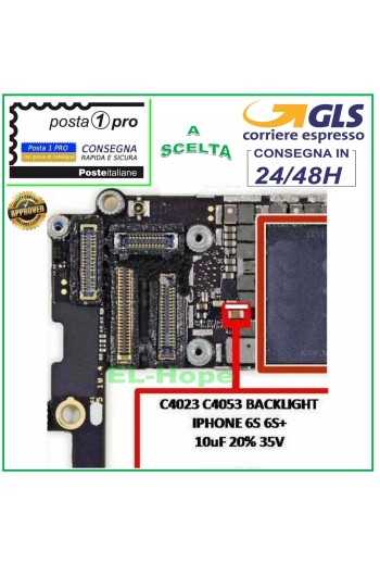 IC CHIP C4023 FILTRO CONDENSATORE BACKLIGHT IPHONE 6S 6S+ 10 uF 35 V 