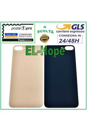 VETRO SCOCCA POSTERIORE COPRI BATTERIA PER APPLE IPHONE 8 PLUS COVER ROSA GOLD