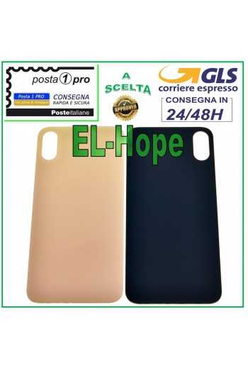 VETRO SCOCCA POSTERIORE COPRI BATTERIA PER APPLE IPHONE XS BACK COVER ROSA GOLD