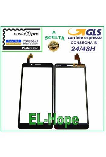 TOUCH SCREEN VETRO ALCATEL 1C 2019 OT-5003 OT-5003D DIGITIZER VETRINO GLASS NERO