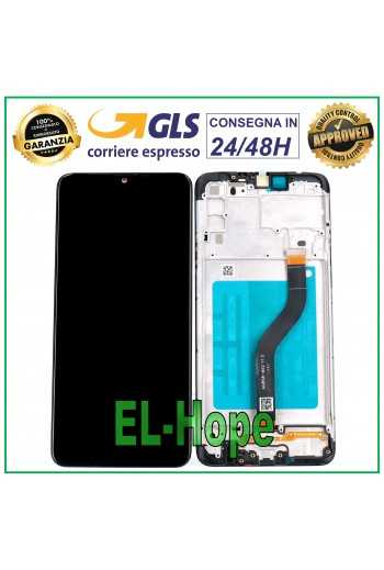 DISPLAY LCD + FRAME PARI ORIGINALE SAMSUNG GALAXY A20S SM A207 TOUCH SCREEN