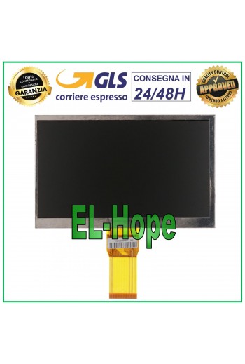 DISPLAY LCD TABLET MEDIACOM M-MP706I SMARTPAD 706i ORIGINALE SCHERMO MONITOR 7,0