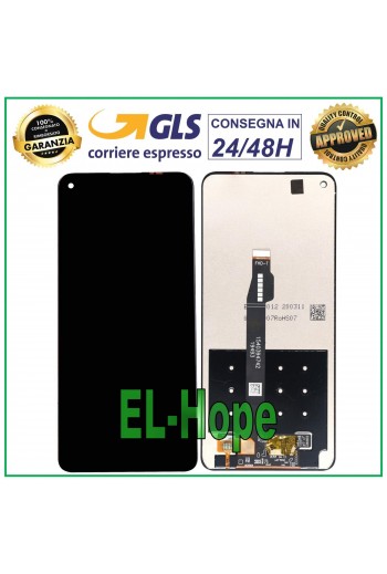 DISPLAY LCD TOUCH SCREEN HUAWEI P40 LITE 5G CDY-NX9A SCHERMO MONITOR VETRO NERO