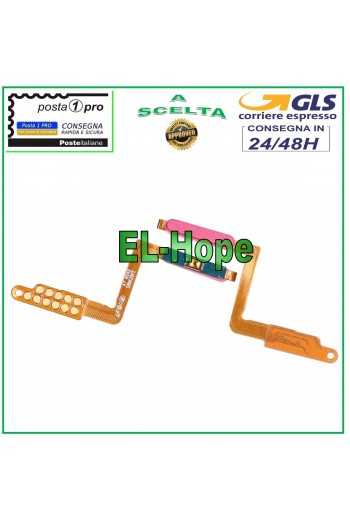 FLAT FLEX TASTO ACCENSIONE POWER ON OFF SAMSUNG GALAXY A7 2018 SM A750F ROSA