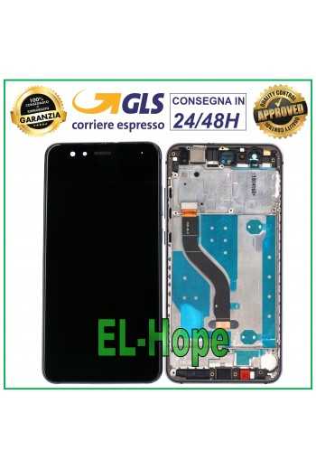 LCD DISPLAY + FRAME PER HUAWEI P10 LITE WAS-LX1 LX1A TOUCH SCREEN SCHERMO NERO