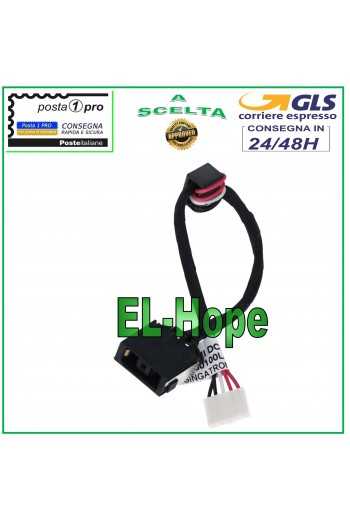 CONNETTORE ALIMENTAZIONE DC POWER JACK NOTEBOOK LENOVO G50-30 G50-40 G50-45 FLEX