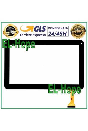 TOUCH SCREEN VETRO TABLET MAJESTIC TAB-201 3G DIGITIZER 10.1" ORIGINALE NERO