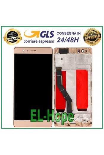 DISPLAY LCD TOUCH SCREEN FRAME PER HUAWEI P9 PLUS VIE-L09 SCHERMO VETRO ORO GOLD