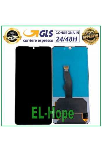 DISPLAY LCD TFT PER HUAWEI P30 ELE-L09 ELE-L29 TOUCH SCREEN VETRO SCHERMO NERO