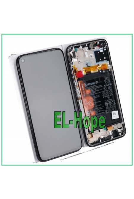 Cof I1453® Custodia A Libretto Con Aletta Per Huawei P40 Lite E – Verticale, Chiusura Magnetica, Nero