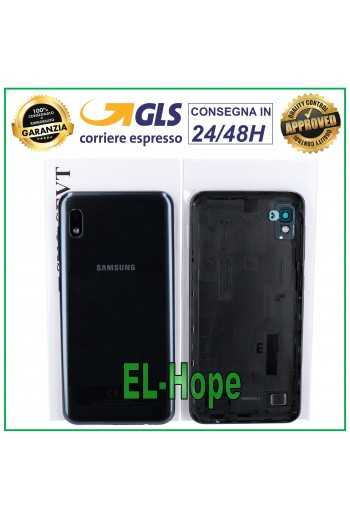 COPRI BATTERIA ORIGINALE SAMSUNG GALAXY A10 SM-A105 COPERCHIO POSTERIORE NERO