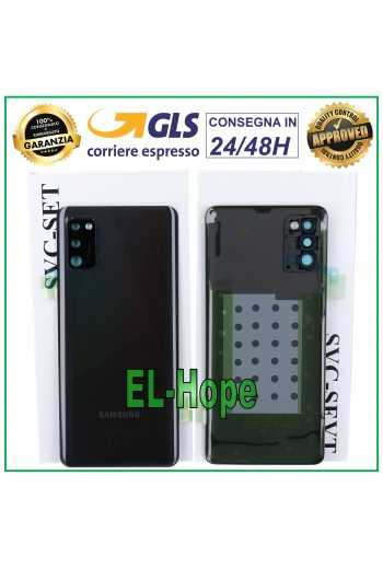 COPRI BATTERIA ORIGINALE SAMSUNG GALAXY A41 SM-A415 COPERCHIO POSTERIORE NERO