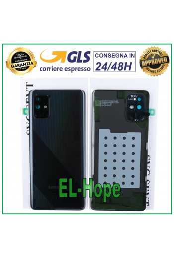 SCOCCA COPRI BATTERIA ORIGINALE SAMSUNG GALAXY A71 SM-A715 BACK COVER NERO